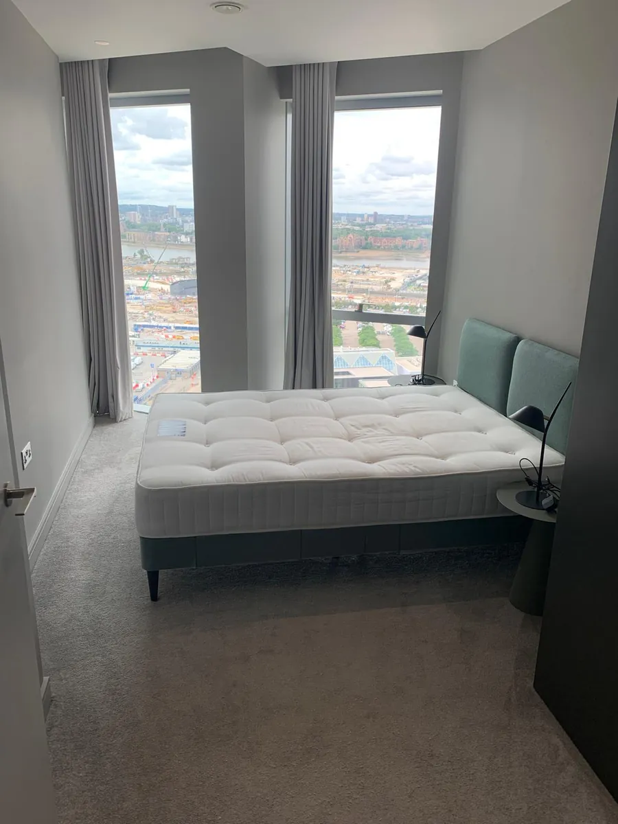 Clean bedroom carpet in a London flat